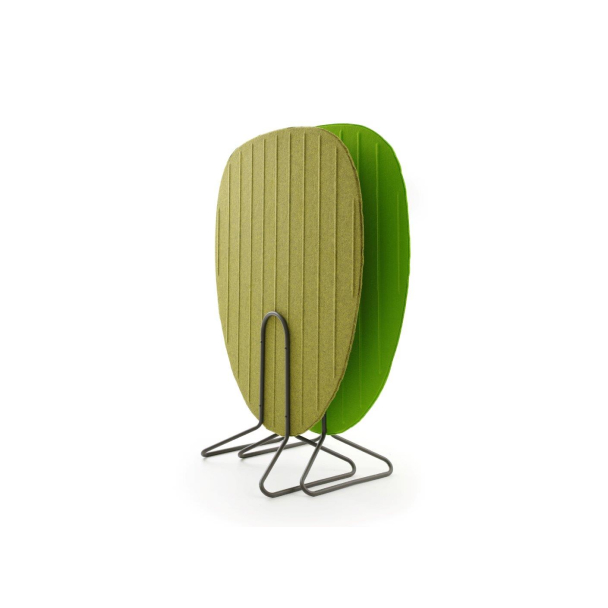 Freistehende Schallabsorber von coneon Grüne Akustikwände