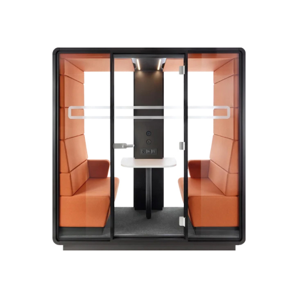 Praktische Akustikbox für das Büro Akustikbox mit Glasfront