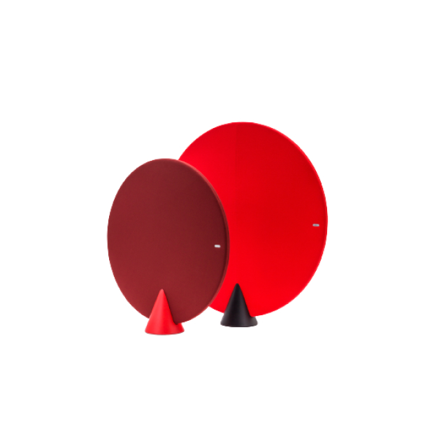 Stylische Akustikwände von coneon Rote Akustikwände