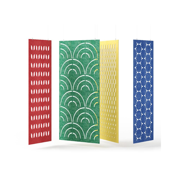 Akustikwände mit stylischem Design Bunte Akustikwände