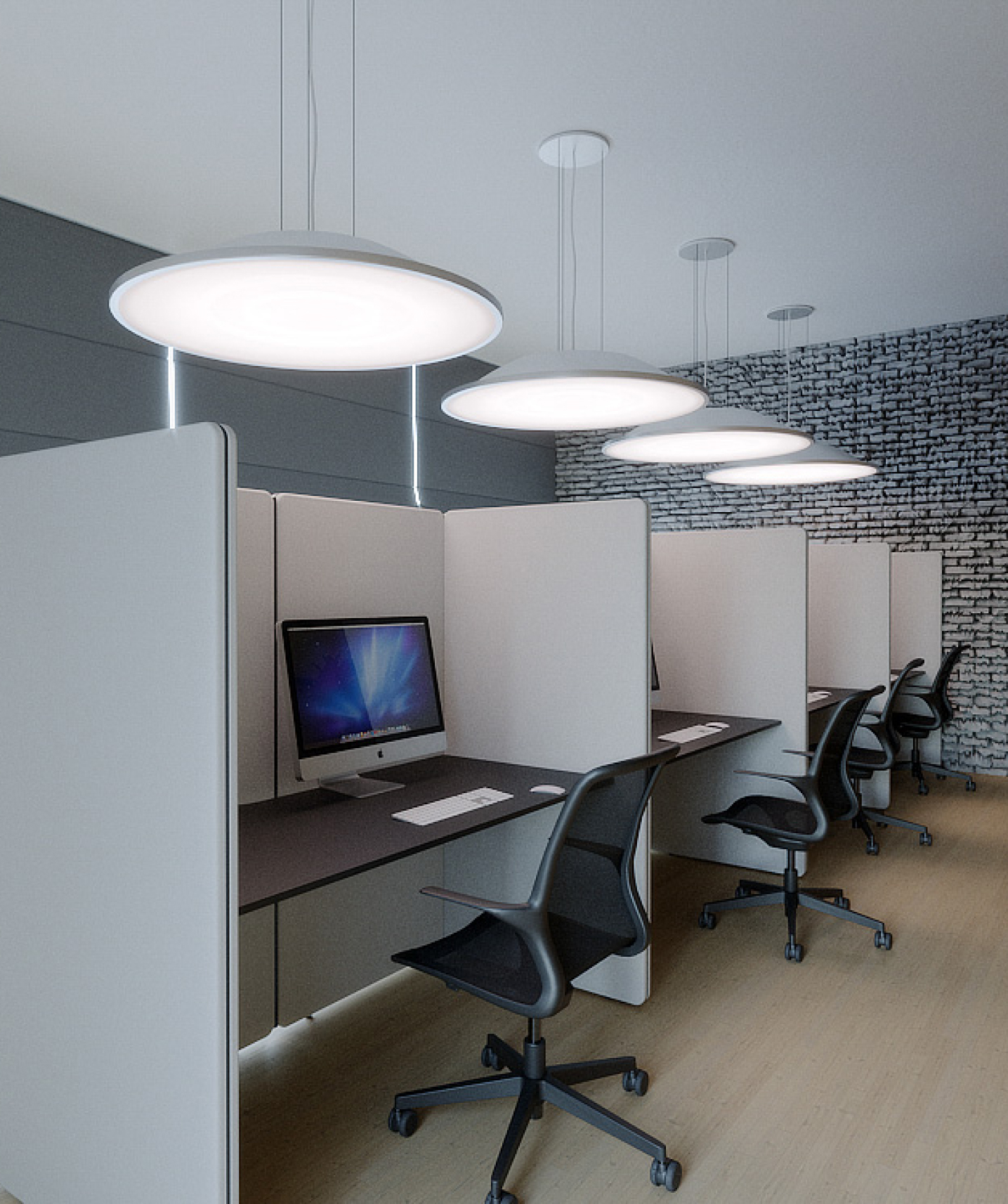 Tischtrennwände von coneon Schreibtische mit Trennwänden