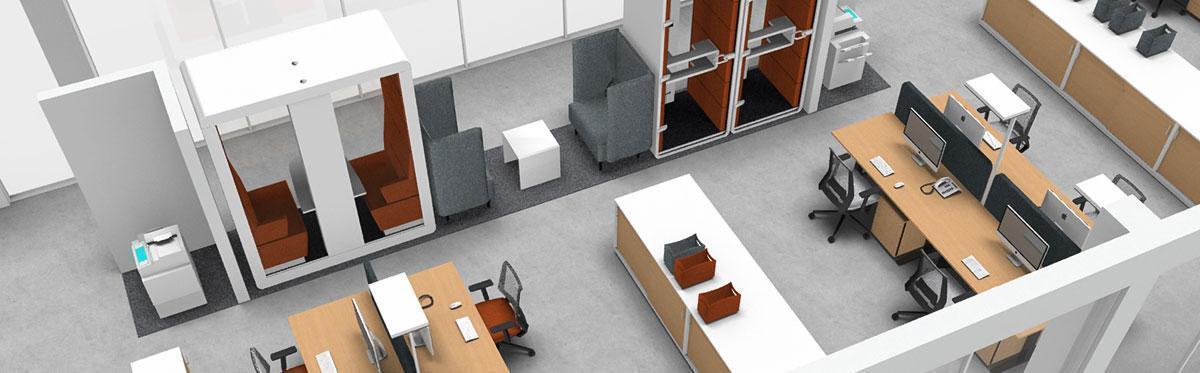 Flächenbedarf im Büro