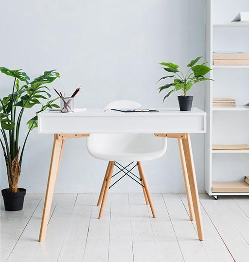 Arbeitsplatzeinrichtung im Homeoffice