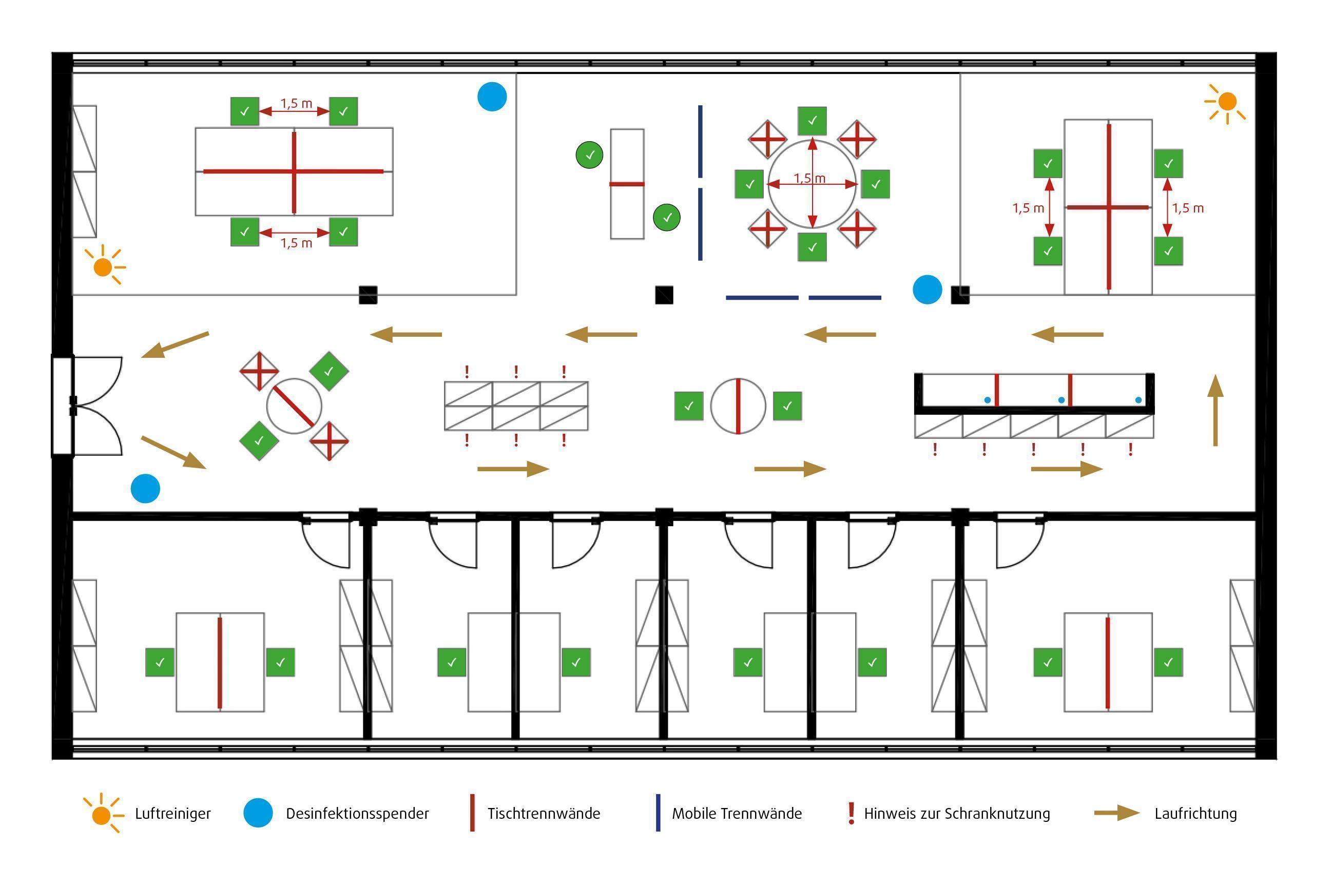 2D-Büroplan 2D-Büroplan