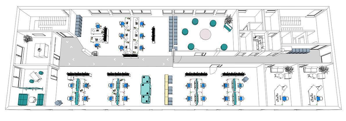 Visualisierung Hygienekonzept Hygiene am Arbeitsplatz