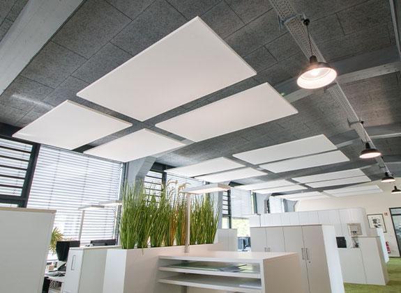 Akustikelemente im Gruppenbüro