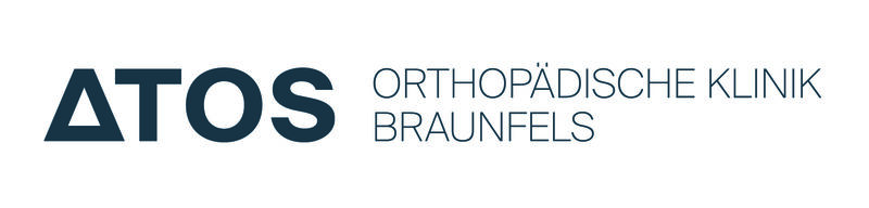 Das Logo der ATOS Orthopädischen Klinik Braunfels.