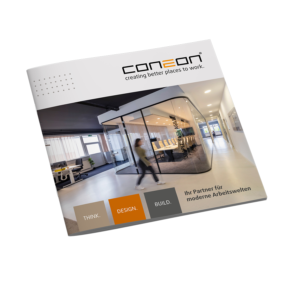 coneon Imagebroschüre Titelseite coneon Imagebroschüre
